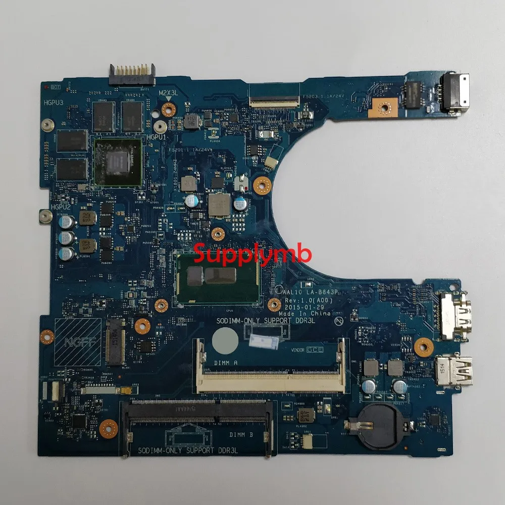 CN-0149M4 0149M4 149M4 AAL10 LA-B843P w I5-5200U Процессор 920 м GPU для Dell Inspiron 5458 5758 Ноутбук Материнская плата ноутбука тестирование
CN-0149M4 0149M4 149M4 AAL10 LA-B843P w I5-5200U Процессор 920 м GPU для Dell Inspiron 5458 5758 Ноутбук Материнская плата ноутбука тестирование