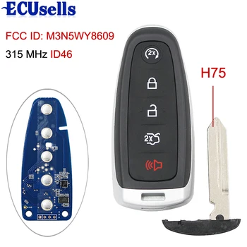 Smart Remote Start Smart Prox Key Fob Transmitter for Ford 5 Button 315MHz ID46 Chip FCC: M3N5WY8609
Smart Remote Start Smart Prox Key Fob Transmitter for Ford 5 Button 315MHz ID46 Chip FCC: M3N5WY8609
