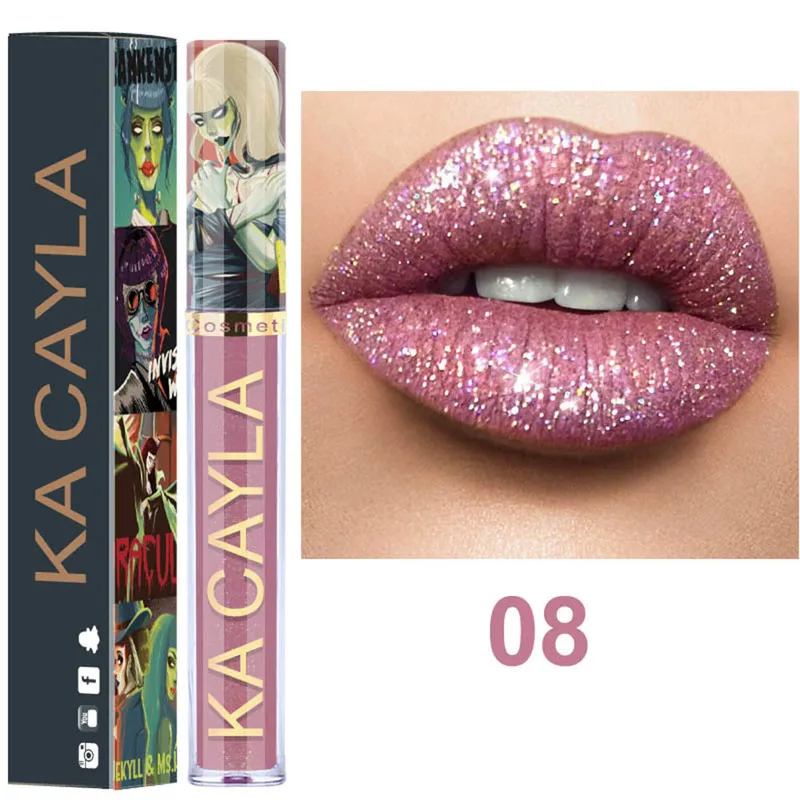 Halloween Theme 8 Colors Lasting Liquid Lipstick Moisturizer Lip Gloss Shimmer Lip Gloss Diamond Shining Shiny Metal Tint TSLM1
Halloween Theme 8 Colors Lasting Liquid Lipstick Moisturizer Lip Gloss Shimmer Lip Gloss Diamond Shining Shiny Metal Tint TSLM1