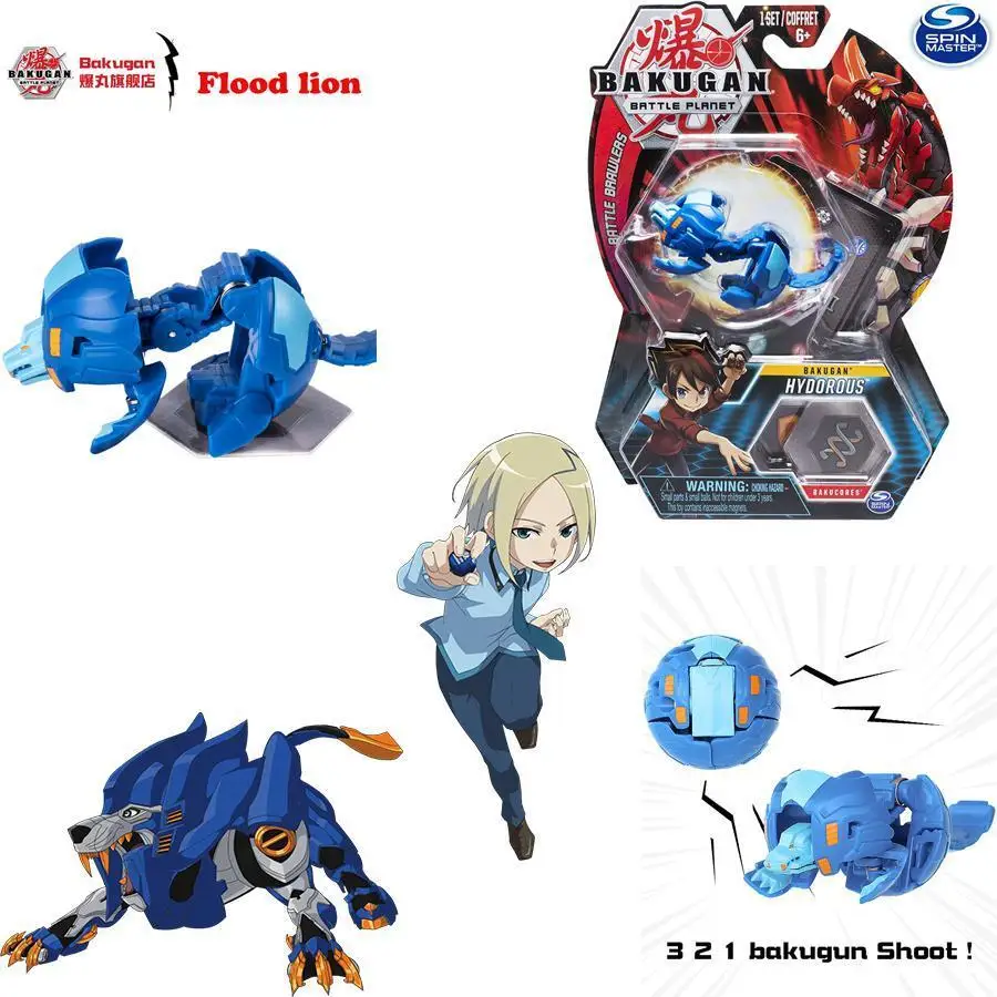 Flame Unicorn BAKUGAN Original Transformations Gyro Bey Blade Toupie Metal Fusion with Monster