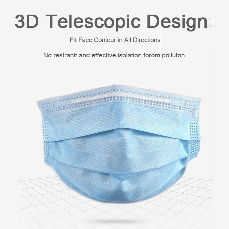 Disposable Face Mask for Men 3 Layers Protective Non-Woven Flu Virus Resistant Elastic Soft Breathable Hygiene Safety Face Mask
Disposable Face Mask for Men 3 Layers Protective Non-Woven Flu Virus Resistant Elastic Soft Breathable Hygiene Safety Face Mask