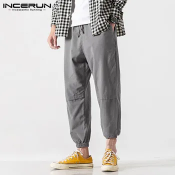 INCERUN Fashion Men Harem Pants Streetwear Pockets Joggers Baggy Solid 2020 Men Cotton Casual Cargo Trousers Pantalones Hombre
INCERUN Fashion Men Harem Pants Streetwear Pockets Joggers Baggy Solid 2020 Men Cotton Casual Cargo Trousers Pantalones Hombre