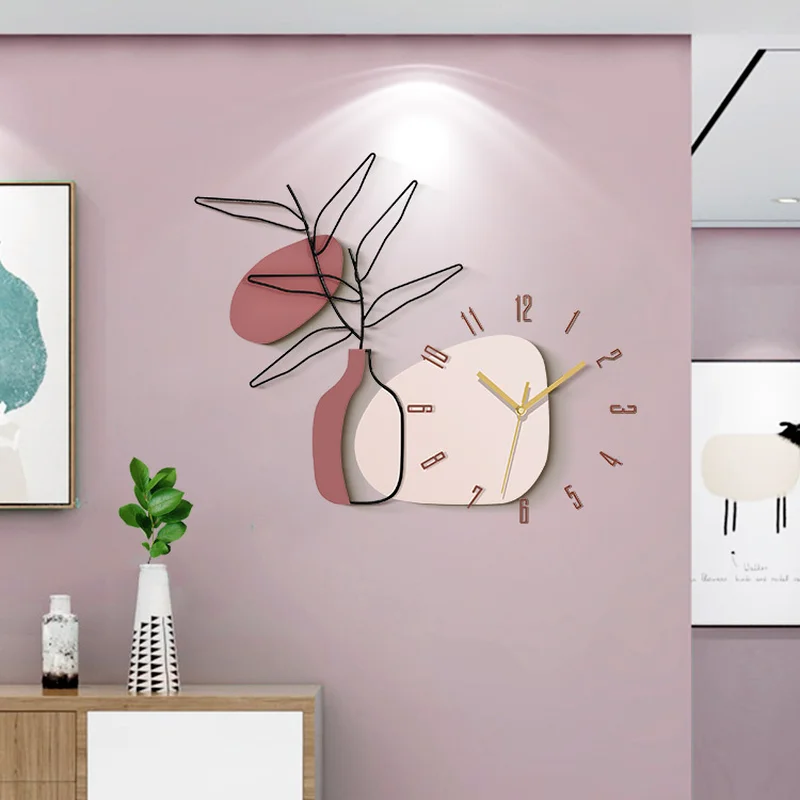 Clocks Wall Home Decor Living Room Quartz Silent Wall Clock Metal Nordic Light Luxury Decoration Creative Art Horloge Mural Saat
Clocks Wall Home Decor Living Room Quartz Silent Wall Clock Metal Nordic Light Luxury Decoration Creative Art Horloge Mural Saat