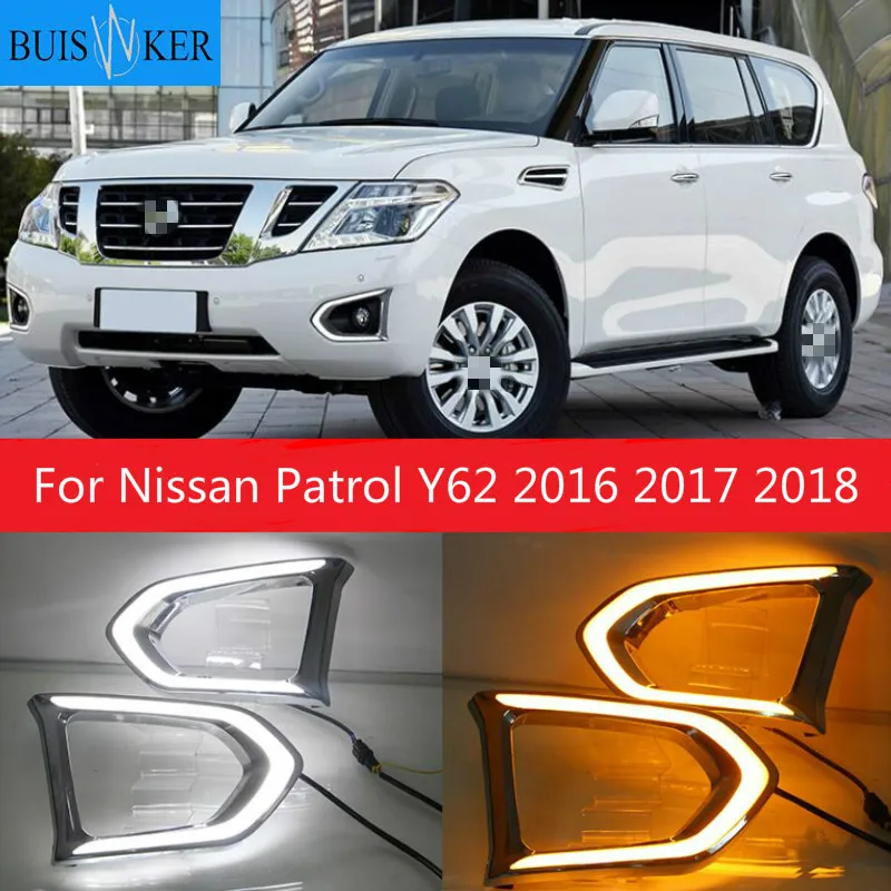 1 пара Автомобильный светодиодный DRL для Nissan Patrol Y62 2016 2017 2018 дневной ходовой светильник с желтым сигналом поворота Ночная синяя противотуманная фара
1 пара Автомобильный светодиодный DRL для Nissan Patrol Y62 2016 2017 2018 дневной ходовой светильник с желтым сигналом поворота Ночная синяя противотуманная фара