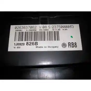 1J0820826B Box Instruments Volkswagen Golf Iv Saloon (1j1) 1.9 Tdi 
1J0820826B Box Instruments Volkswagen Golf Iv Saloon (1j1) 1.9 Tdi