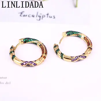 4Pair 22mm Rainbow CZ Cubic Zirconia Hoop Earrings For Women Gold Color Zirconia Earings Fashion Jewerly
4Pair 22mm Rainbow CZ Cubic Zirconia Hoop Earrings For Women Gold Color Zirconia Earings Fashion Jewerly