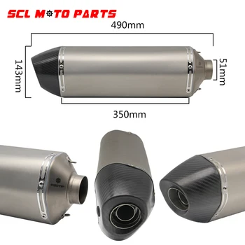 ALconstar-Motorcycle 490MM Universal Exhaust Modified Pipe Slip-on Motorbike Exhaust Pipes For Versys-X300 BJ500GS F 800 GS
ALconstar-Motorcycle 490MM Universal Exhaust Modified Pipe Slip-on Motorbike Exhaust Pipes For Versys-X300 BJ500GS F 800 GS
