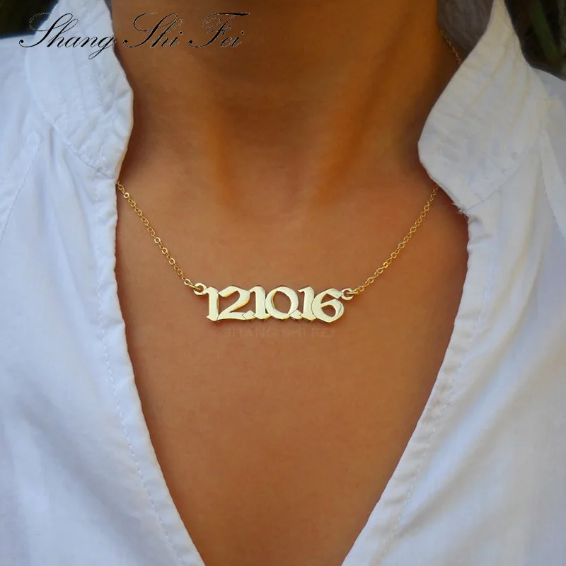 Date of Birth Necklace - Personalized Number Necklace - Custom Number Necklace - Old English Number Necklace - Personalized Name
Date of Birth Necklace - Personalized Number Necklace - Custom Number Necklace - Old English Number Necklace - Personalized Name