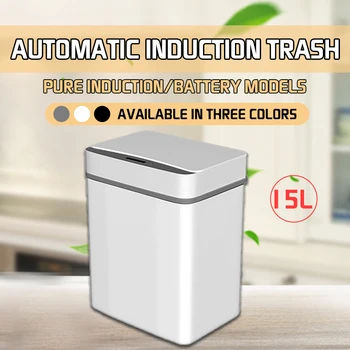 15L Smart Trash Can Automatic Induction Clamshell Trash Classification Household Office Kitchen Toilet Dedicated Trash Can
15L Smart Trash Can Automatic Induction Clamshell Trash Classification Household Office Kitchen Toilet Dedicated Trash Can