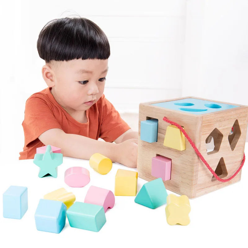 Kids Toys Wooden Montessori Toys Geometric Shape Building Blocks Matching Cognition Training Early Educational Toys For Children
Kids Toys Wooden Montessori Toys Geometric Shape Building Blocks Matching Cognition Training Early Educational Toys For Children