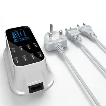 40W Desktop 8 USB-Ports LCD Display Fast Charger Station Dock Charger Adapter USB Charger быстрая зарядка For iPhone Android
40W Desktop 8 USB-Ports LCD Display Fast Charger Station Dock Charger Adapter USB Charger быстрая зарядка For iPhone Android