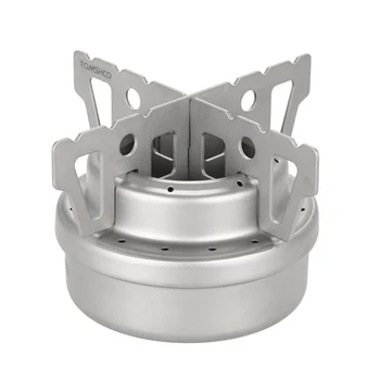 TOMSHOO Outdoor Titanium Alcohol Stove & Rack Combo Set Mini Ultralight Portable Liquid Alcohol Cross Stand Stove Rack Support
TOMSHOO Outdoor Titanium Alcohol Stove & Rack Combo Set Mini Ultralight Portable Liquid Alcohol Cross Stand Stove Rack Support
