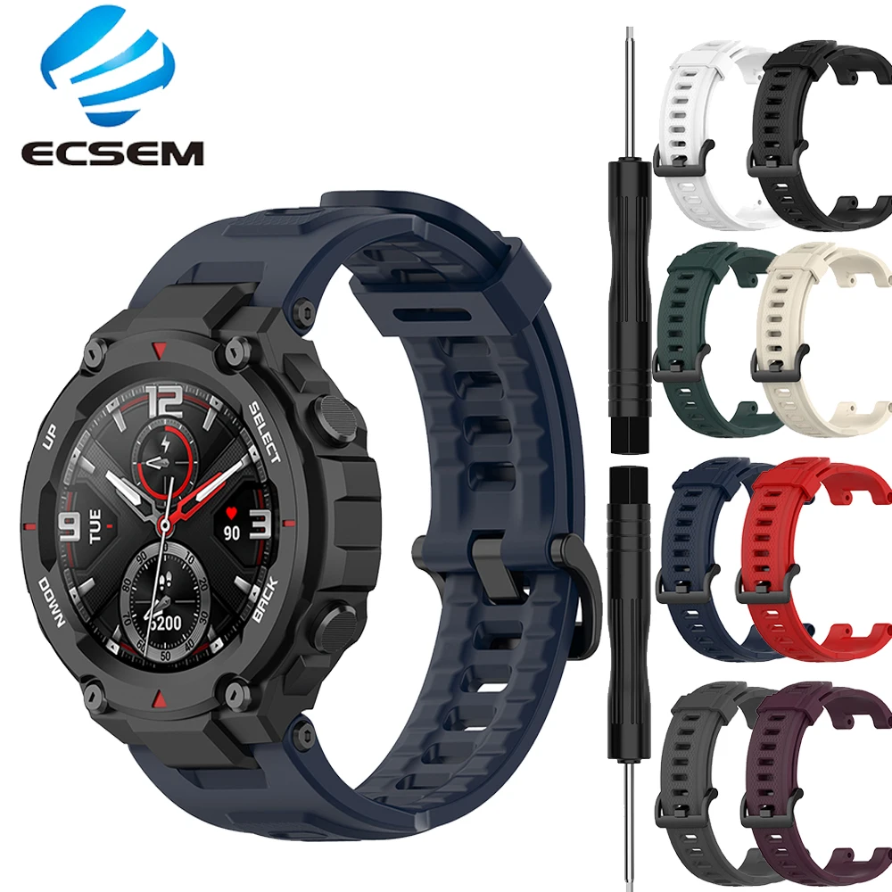 Silicone Strap for Amazfit T-REX Smart watch wristband for Xiaomi Huami Amazfit T rex Bracelet Correa strap soft sport with tool
Silicone Strap for Amazfit T-REX Smart watch wristband for Xiaomi Huami Amazfit T rex Bracelet Correa strap soft sport with tool