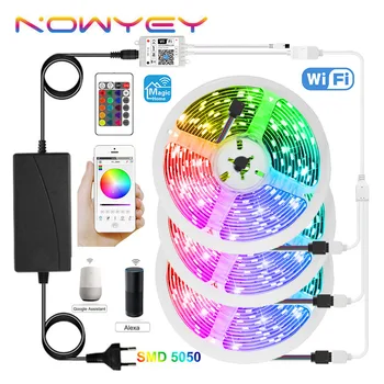 WiFi LED Strip Light SMD5050 RGB Waterproof 15M LED Light Works with Alexa 12v Backlight RGB Strip Light for Room 
WiFi LED Strip Light SMD5050 RGB Waterproof 15M LED Light Works with Alexa 12v Backlight RGB Strip Light for Room