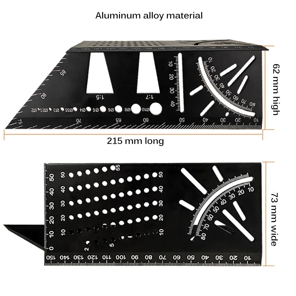 Wood Working Ruler 3D Mitre Angle Measuring Gauge Square Size Measure Tool | Инструменты