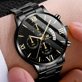 SHAARMS Reloj Hombre Black Quartz Watch Fashion Luxury Business Watches Roman number clock casual Relogio Masculino
SHAARMS Reloj Hombre Black Quartz Watch Fashion Luxury Business Watches Roman number clock casual Relogio Masculino
