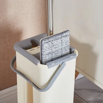 Flat Squeeze Magic Automatic Mop And Bucket Avoid Hand Washing Microfiber Cleaning Cloth Kitchen Wooden Floor Lazy Fellow Mop
Flat Squeeze Magic Automatic Mop And Bucket Avoid Hand Washing Microfiber Cleaning Cloth Kitchen Wooden Floor Lazy Fellow Mop