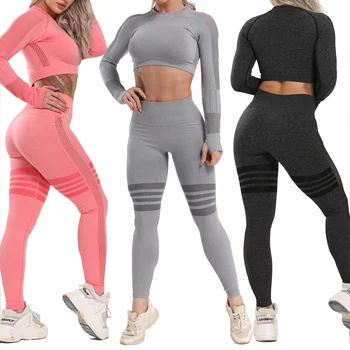 FITTOO Sport Set Women Seamless Set Women Gym Clothes Long Sleeve Legging set High Waisted Gym Wear Tight Sport Suit
FITTOO Sport Set Women Seamless Set Women Gym Clothes Long Sleeve Legging set High Waisted Gym Wear Tight Sport Suit