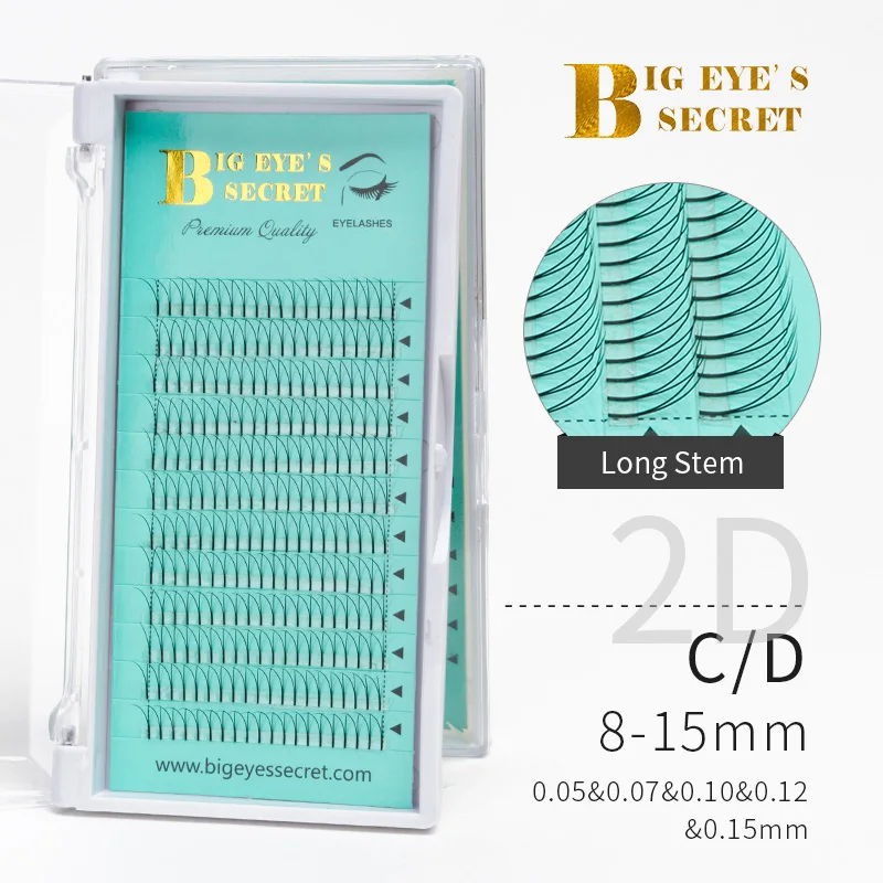BES 1 Tray Long Stem Russian Volume Lashes Extensions 2D 0.15mm 8-15mm Thickness Premade Fans Eyelashes Extensions Pre Made Fans
BES 1 Tray Long Stem Russian Volume Lashes Extensions 2D 0.15mm 8-15mm Thickness Premade Fans Eyelashes Extensions Pre Made Fans
