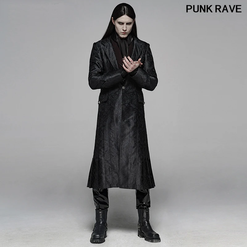 Женское жаккардовое пальто облегающая черная длинная куртка в стиле