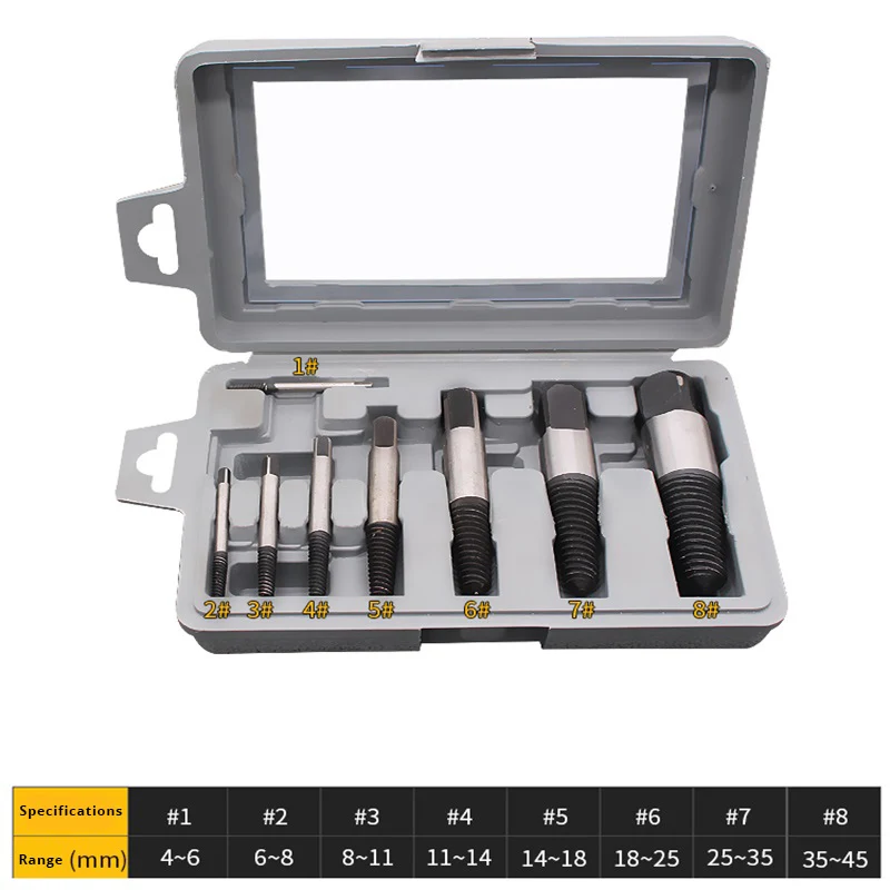 Triangular valve screw extractor electric hot water pipe broken pipe anti-tooth screw cone tool faucet broken wire extractor
Triangular valve screw extractor electric hot water pipe broken pipe anti-tooth screw cone tool faucet broken wire extractor
