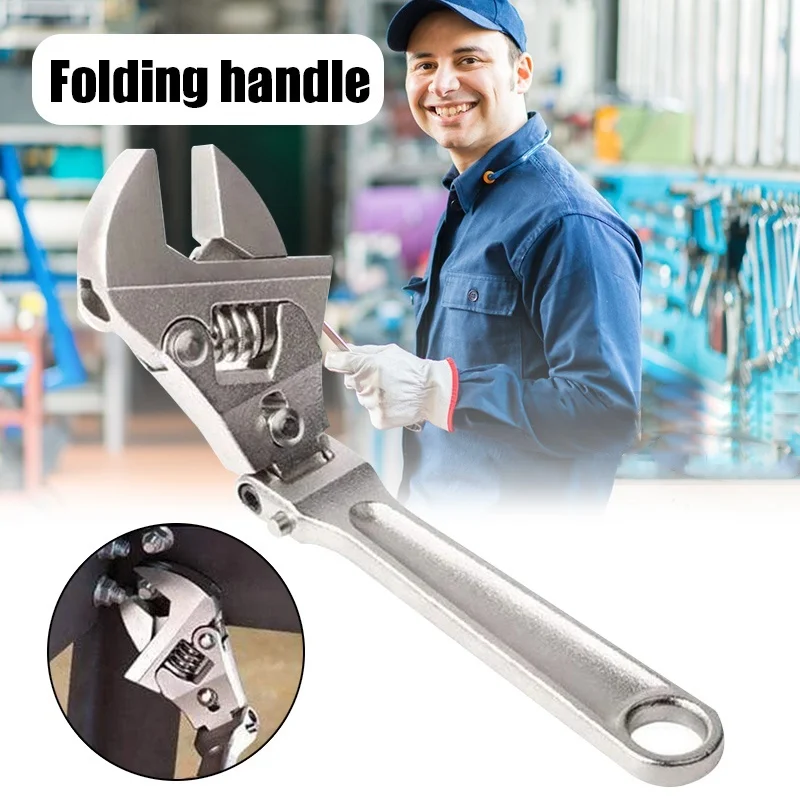 Ratcheting Wrench 180 Degree Rotating Adjustable 8 Inch Jaw Metric Locking Hand Tool Hardware
Ratcheting Wrench 180 Degree Rotating Adjustable 8 Inch Jaw Metric Locking Hand Tool Hardware