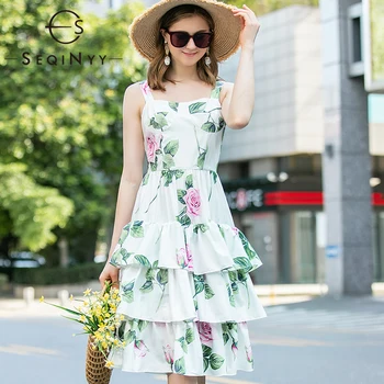 SEQINYY White Runway Dress 2020 Summer Spring New Fashion Design Women Strapless Pink Flowers Print Cascading Ruffles Knee Dress
SEQINYY White Runway Dress 2020 Summer Spring New Fashion Design Women Strapless Pink Flowers Print Cascading Ruffles Knee Dress