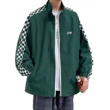 Spring 2022 New Men's Jacket Harbor Style Loose Checkerboard Patchwork Stand Collar Jacket Zippered Door Pocket Trim in 5 Colors
Spring 2022 New Men's Jacket Harbor Style Loose Checkerboard Patchwork Stand Collar Jacket Zippered Door Pocket Trim in 5 Colors