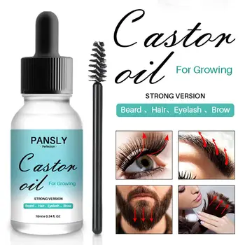 

Pure Organic Castor Oil Natural Eyebrow Eyelash Growth Treatment Lash Lift Boost Long Lashes Eyebrow Enhancer Thickener Serum