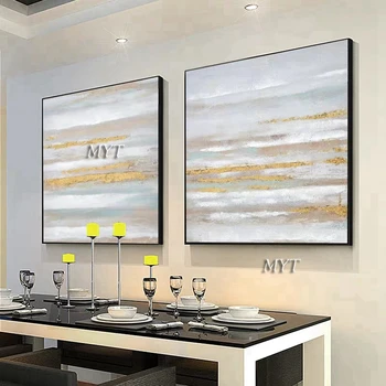 Hand-painted Group Oil Painting 2 Panels Gold Abstract Art Canvas Wall Art Free Shipping Large Wall Decor Paintings Home Wall
Hand-painted Group Oil Painting 2 Panels Gold Abstract Art Canvas Wall Art Free Shipping Large Wall Decor Paintings Home Wall