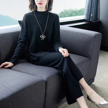 Hot Autumn winter wool blend Knitted tracksuit sweatshirts Casual Suit Women clothing 2 Piece set Knit Pants Set suit sweatsuit
Hot Autumn winter wool blend Knitted tracksuit sweatshirts Casual Suit Women clothing 2 Piece set Knit Pants Set suit sweatsuit