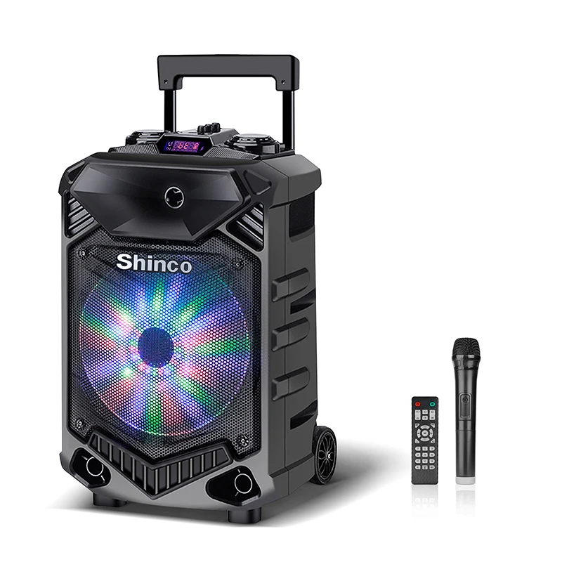 Shinco Bluetooth акустическая система ди Джея свет колонки с высокой мощности Колонка 12