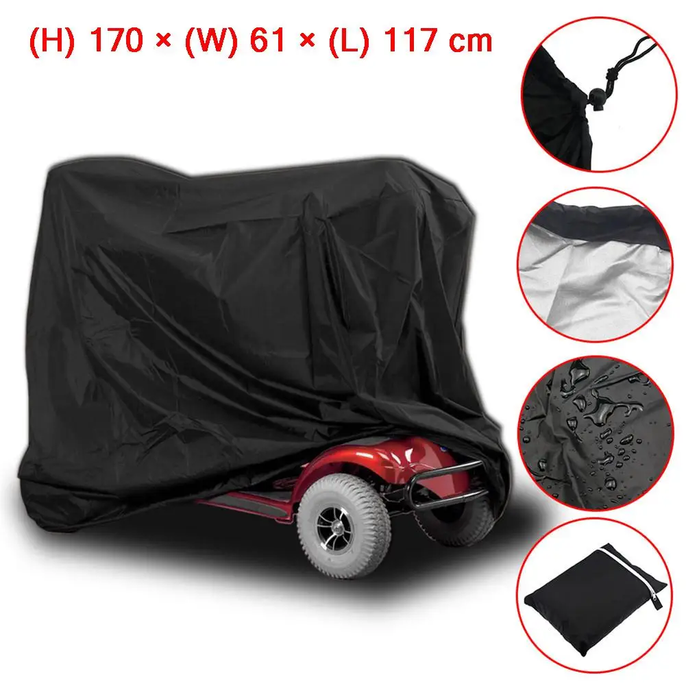 Heavy Duty Mobility Scooter Cover Protective Storage Home Waterproof Anti Wear Oxford Cloth Wheelchair Scooter Accessories
Heavy Duty Mobility Scooter Cover Protective Storage Home Waterproof Anti Wear Oxford Cloth Wheelchair Scooter Accessories