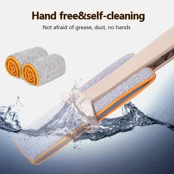 Comfortable Handle Mop Floor Cleaning Tool For Living Room Kitchen Self-Wringing Double Sided Flat Mop Non Hand Telescopic
Comfortable Handle Mop Floor Cleaning Tool For Living Room Kitchen Self-Wringing Double Sided Flat Mop Non Hand Telescopic