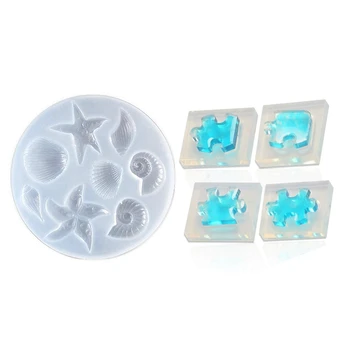 1x Starfish Shell Shape Polymer Clay Silicone Mold Transparent & 4Pcs Puzzle Gemstone Crystal Mold Silicone Mould
1x Starfish Shell Shape Polymer Clay Silicone Mold Transparent & 4Pcs Puzzle Gemstone Crystal Mold Silicone Mould