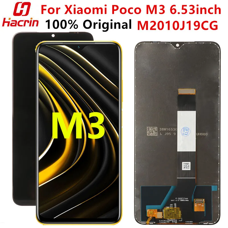 Фото Дисплей для Xiaomi Poco M3 ЖК-дисплей с тачскрином и 10-точечным касанием M 3 M2010J19CG