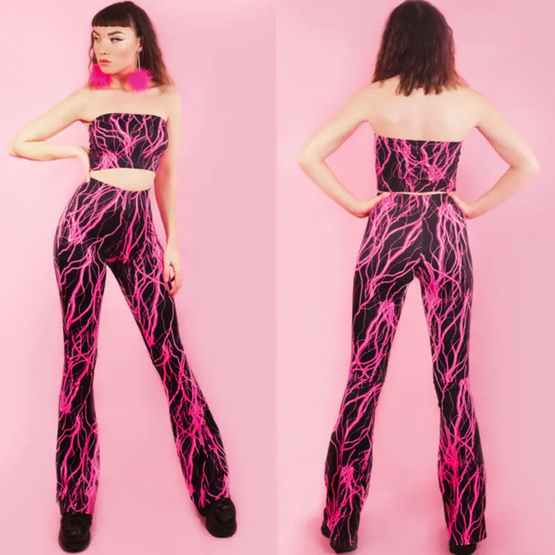 2019 Summer New Women's Set Sexy Fashion Serpentine 2 pcs Set Sleeveless Strapless Slash Neck Crop Tute Top + Wide Leg Pant
2019 Summer New Women's Set Sexy Fashion Serpentine 2 pcs Set Sleeveless Strapless Slash Neck Crop Tute Top + Wide Leg Pant