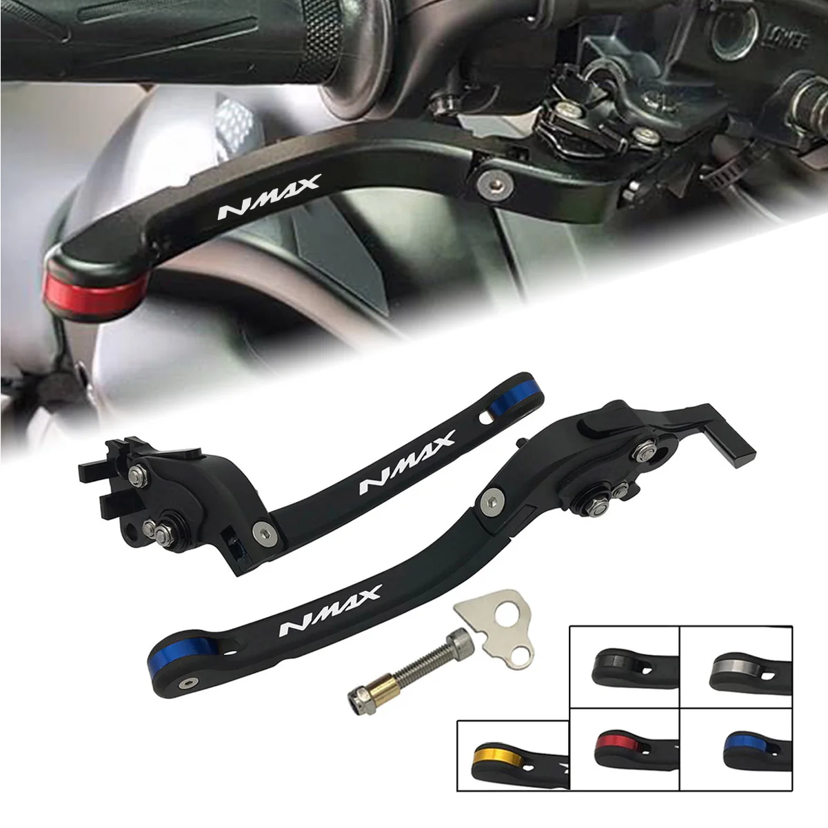 SEMSPEED NMAX логотип Мотоцикл с ЧПУ Новый складной тормоз сцепления стояночный замок