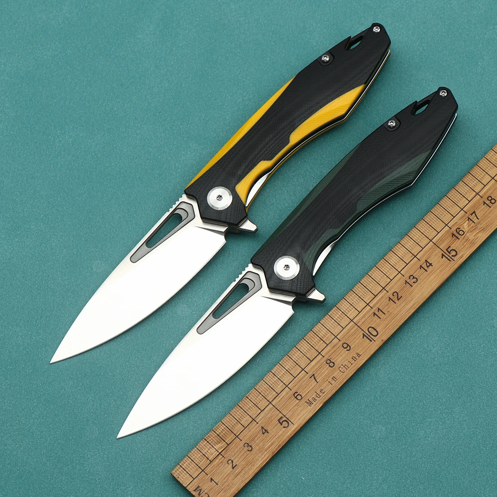 D2 steel blade outdoor folding knife G10 handle camping bearing portable hunting knife hiking rescue sharp EDC tool
D2 steel blade outdoor folding knife G10 handle camping bearing portable hunting knife hiking rescue sharp EDC tool
