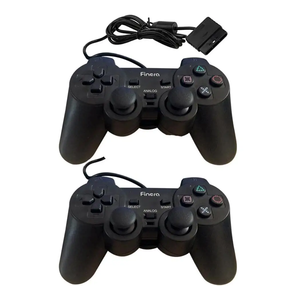 Проводной контроллер для Sony PS2 джойстик двойная ударная консоль видеоигр геймпад
