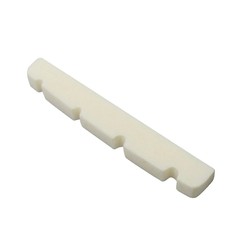 Pre-slotted Flat Bottom Bone Bass Nut for 4 String Fender PB JB Precision Bass Jazz Bass, 38x3.5x5/4.5mm
Pre-slotted Flat Bottom Bone Bass Nut for 4 String Fender PB JB Precision Bass Jazz Bass, 38x3.5x5/4.5mm