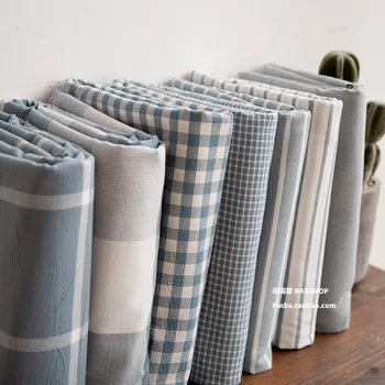home wide Japanese-style cotton yarn-dyed washed cotton bedding fabric striped plaid light blue
home wide Japanese-style cotton yarn-dyed washed cotton bedding fabric striped plaid light blue