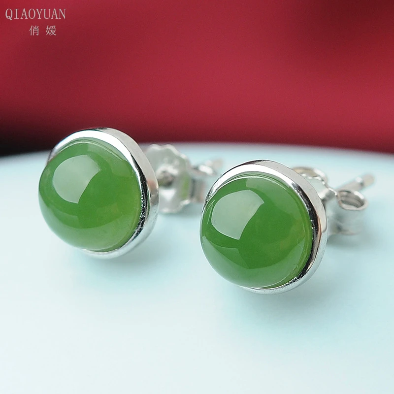 Jade earrings 925 silver small women's earrings Emerald green jewelry 2020 Sterling silver vintage wedding jasper Stone 8mm 6mm
Jade earrings 925 silver small women's earrings Emerald green jewelry 2020 Sterling silver vintage wedding jasper Stone 8mm 6mm