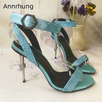 Sexy Leopard Sandals Women Jeweled Metal Skull High Heels Open Toe One Strap Ankle Strappy Rhinestone Summer Shoes Woman
Sexy Leopard Sandals Women Jeweled Metal Skull High Heels Open Toe One Strap Ankle Strappy Rhinestone Summer Shoes Woman