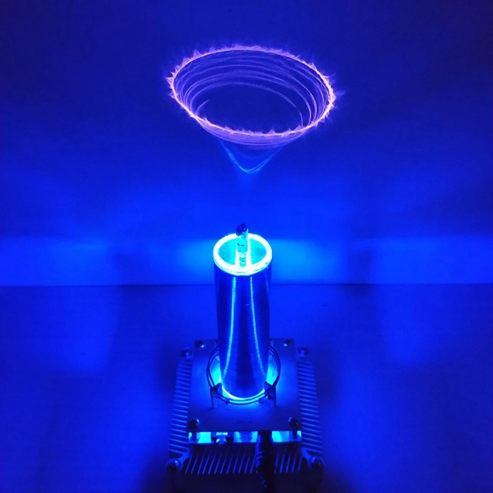 Tesla Coil Put Music Ion Windmill Wreath Spaced Lights Wireless Transmission Radio Station
Tesla Coil Put Music Ion Windmill Wreath Spaced Lights Wireless Transmission Radio Station