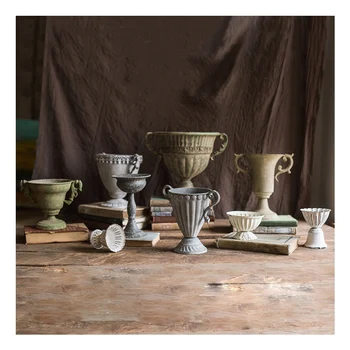 Retro Metal Flower Pots Planters Vintage Metal Vase Home Decorative high Foot Storage Cup European Palace Style
Retro Metal Flower Pots Planters Vintage Metal Vase Home Decorative high Foot Storage Cup European Palace Style