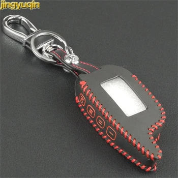 Jingyuqin Handmade leather 4 Buttons Remote Key Cover Case for LCD Two Way Car Alarm System for Magicar M6/M7/M8/M9 New Style
Jingyuqin Handmade leather 4 Buttons Remote Key Cover Case for LCD Two Way Car Alarm System for Magicar M6/M7/M8/M9 New Style