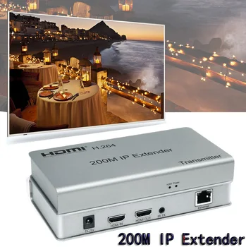 200M IP Extender HDMI Extension Over Cat 6 6A CAT6 RJ45 Ethernet Net Network Cable Up To 4 Transmitter 30 Receiver DVD PC To TV
200M IP Extender HDMI Extension Over Cat 6 6A CAT6 RJ45 Ethernet Net Network Cable Up To 4 Transmitter 30 Receiver DVD PC To TV