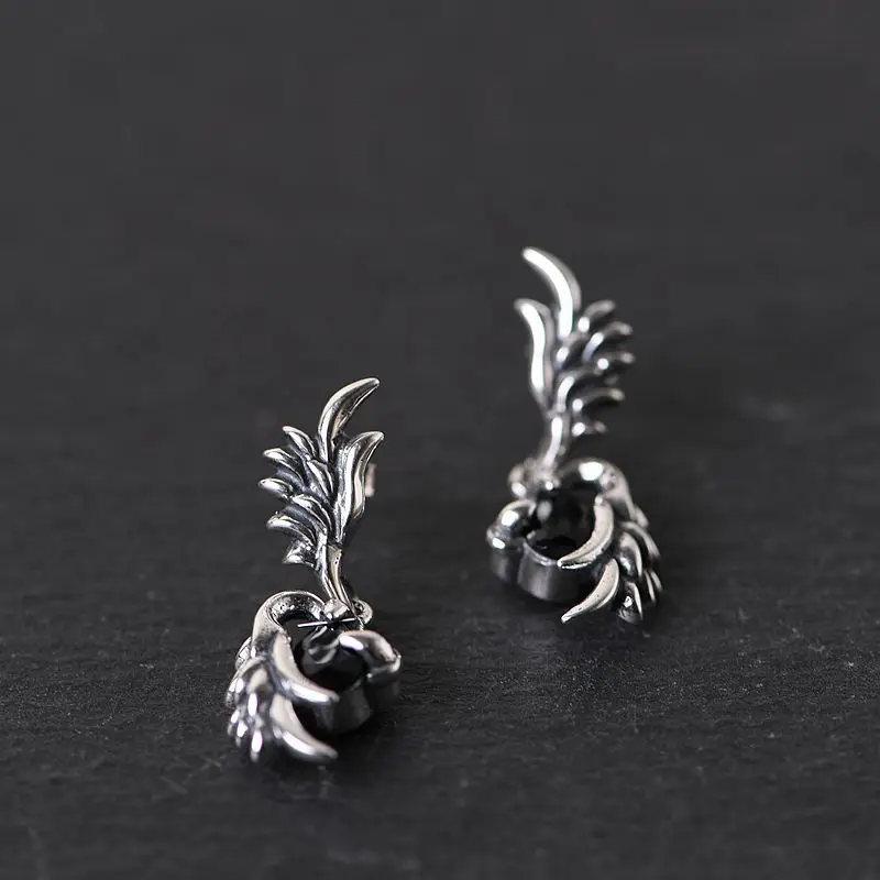 FNJ Feather Earrings 925 Silver Original Pure S925 Sterling Silver Hanging Stud Earring for Women Jewelry Black Zircon
FNJ Feather Earrings 925 Silver Original Pure S925 Sterling Silver Hanging Stud Earring for Women Jewelry Black Zircon
