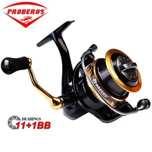 PROBEROS Spinning Fishing Reel Master AF2000-5000 Series 11+1BB 5.0:1 All Metal Spool Aluminum Alloy Body Max Drag 11-17KG Pesca
PROBEROS Spinning Fishing Reel Master AF2000-5000 Series 11+1BB 5.0:1 All Metal Spool Aluminum Alloy Body Max Drag 11-17KG Pesca